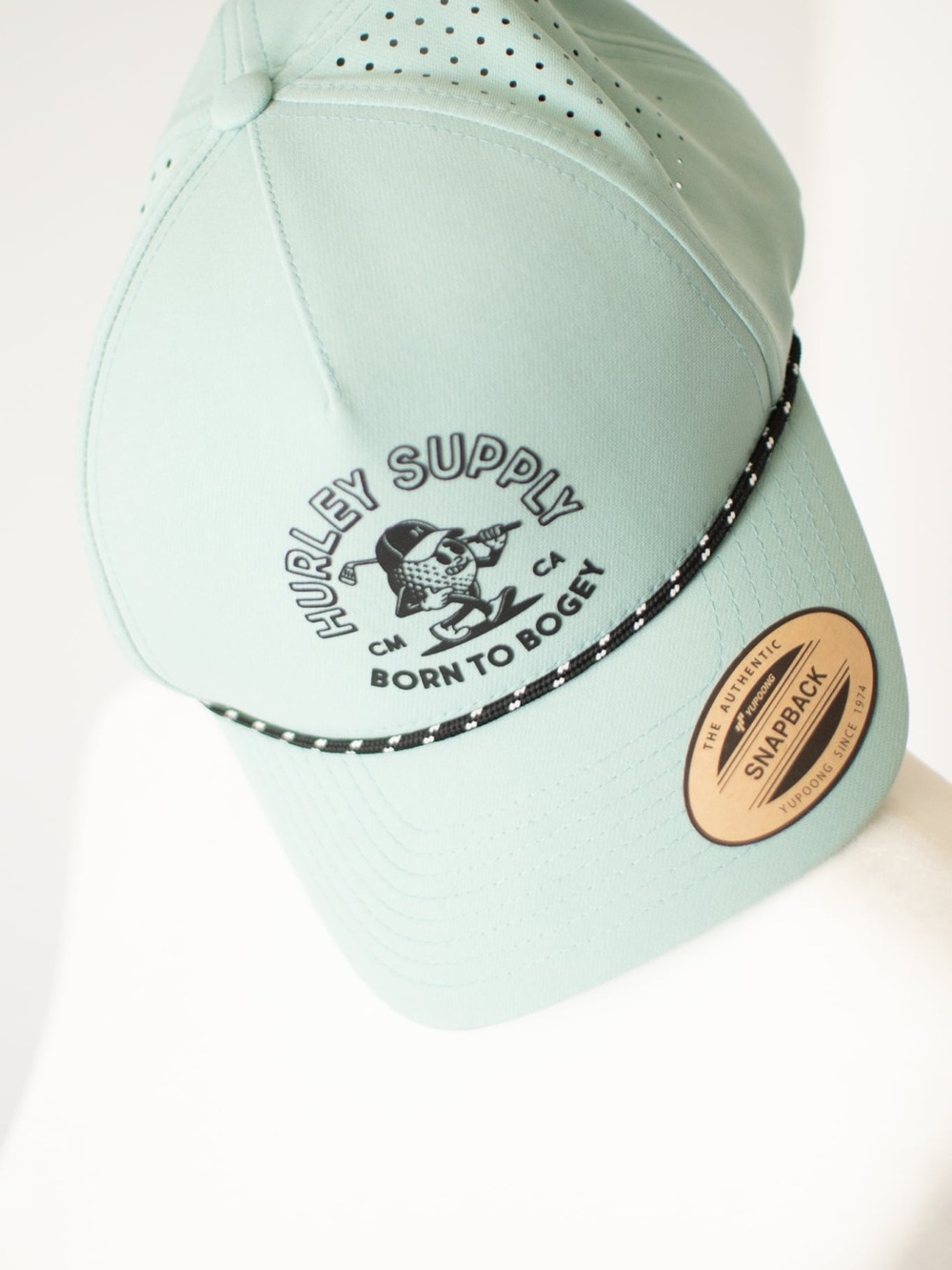 Hurley Supply Mint Green Snapback Hat - Born to Bogey